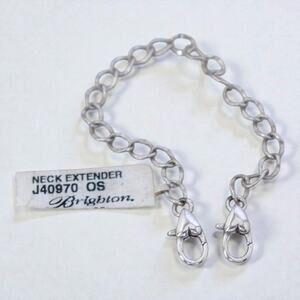 Brighton Silver Plated Chain Necklace Extender 6 Inch Adjustable Extension